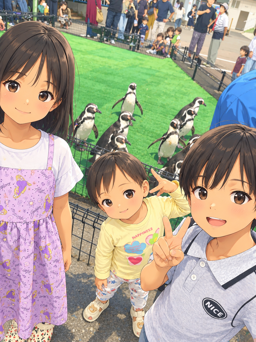 越前松島水族館　３人の子どもたち